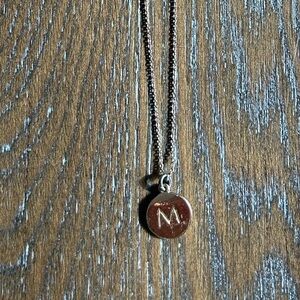 kate spade M initial Pendant Necklace